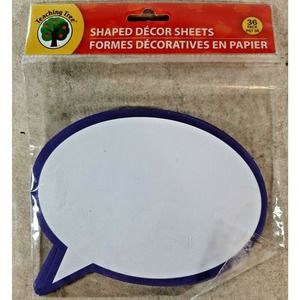 Teaching Tree Cloud Shaped Decor Sheets (36 Sheets - New)
